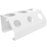 Soda Bottle Drainer Tabletop 3 Holes Bottles Draining Rack with Pad for Kitchen Dining RoomWhite V1294-YM0718-3118200243611