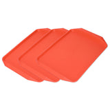 3PCS Colorful Food Tray Rectangle Thickened Binaural Plastic Tray Heat Resistance Stackable V1294-YM0523-3118220042011