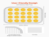 Food Dehydrator Machine, 8 Stainless Steel Trays, 400W Electric Food Dryer with Adjustable V952-SGHGJ400W8CTHLWETV3