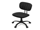 Artiss Armless Office Chair with Wheels, Ergonomic 360&deg Swivel Home Office Desk Chair, Height OCHAIR-M-1142-BK