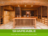 Timber Wine Rack Storage Cellar Organiser 42 Bottle V274-FT-WWR06-42