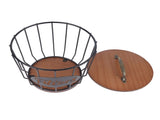 Rustic Filter Holder with Lid Filter Storage Container Pod Holder for Counter V1294-YM0706-3118230161112