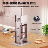 Sausage Stuffer 5LBS/3L Capacity Homemade Sausage Maker Stainless Steel V952-SDLSBXGGCJ3L2X1I2V0