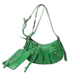 Shoulder Bags for Women, Crocodile Effect Retro Faux Leather Classic Clutch, PU Leather Bag V1370-AZ4-06748