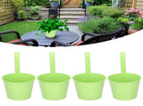4Set Flower Plant Succulent Pot Wall Mounted Iron Planter Garden Balcony Accessory V1294-YM0901-3111210030313