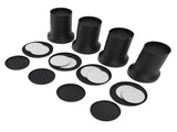 4pcs Round Furniture Lifters with Rubber Non Slip Pads Plastic Bed and Furniture Raisers Set V1294-YM0715-3117220135311