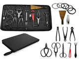 Gardening Bonsai Tool Sets 15pcs Carbon Steel Garden Plant Trimming Kit Scissor Cutter Shear Heavy V1107-119-49271