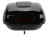 Black Metal Motorcycle Top Box Storage Case Protective Motorbike Trunk for Daily Commutes 1 Set V1370-AZ4-10830
