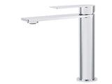 WELS Polished Chrome Tall Basin Mixer Vanity Sink Faucet Spout Laundry Flat Tap V1233-KRS102CR