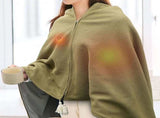 Lgcasl Heated Shawl for Women Heated Blanket with Soft Knit Shawl Zippered Wrap Usb Powered Blanket V1189-LWWAL-20260325-02479