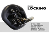Whale Tail T Handle Lock Latch Compression Lock Trailer Toolbox Black Chrome V379-TLOCKBCH003006