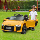 R8 Spyder Audi Licensed Kids Electric Ride On Car Yellow CAR-SPD-YE