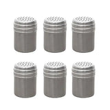 6 Pack Metal Spice Shaker Jars with Dustproof Lids for Pepper, Sugar and Seasonings, Kitchen and V1189-LC-HW-00538