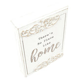 Wood-carved 'No Place Like Home' Wall Art 20x27cm V637-90299HOM