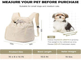 Versatile Pet Carrier Backpack for Small Dogs and Cats Breathable, Spacious, and Comfortable for V1341-ZY-7W4V46G5-BEIGE