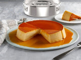 Flan Pan Mold 2.3 Qt , Stainless Steel Flan Mold with Lid - Flan Maker- Flan Maker V1370-AZ4-07980