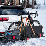 VEVOR 53" x 19" x 5", Hitch Cargo Carrier, 500 lbs Capacity Hitch Cargo Carrier with Hitch V952-GZBDPDECKFGZDVRAOV0