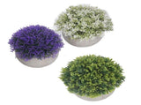 3PCS Artificial Potted Plant Fake Plants Realistic Round Base Long Lasting Easy Maintenance V1294-YM0710-3111230252811