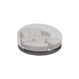 Round Garden Sofa Bed Cover Waterproof 210D Oxford Black, D228 x H83 cm V1189-WXF-521-0022