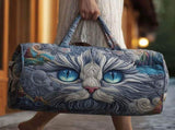 Hippie Bohemian Quilted Weekender Travel Bag, Multifunctional Tote Bags with Zipper, Retro Book V1107-CS-YISEE27