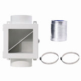 Metal Duct Lint Trap Indoor Vent Kit Lint Trap Lint Catcher for Electric Clothes V1370-AZ4-10125