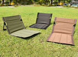 Portable Folding Beach Chair - Reclining Outdoor Seat 68x39.5x40.5cm with Carry Bag in white V888-ELOSUNG25185