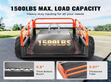 Heavy Duty Steel ATV Dump Trailer, 1500-Pound Load Capacity 15 Cubic Feet, Tow Behind Dump Cart V952-HYTCWGK15CUFTPB5GV0