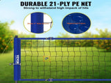 Outdoor Portable Volleyball Net System, Adjustable Height Steel Poles, Professional Volleyball Set V952-PQWTZ323YCGGF6Y0EV0
