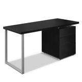 Artiss Computer Desk Drawer Black 140CM DESK-140M-BK-AB