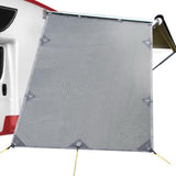 Caravan Privacy Screen Roll Out Awning 1.95 x 2.2M Sun Shade End Wall Side Grey AWN-CV-B-SS-END