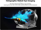 3D Hologram Fan 11cm LED Holographic Projector Advertising Machine Portable Desktop Naked-Eye Stereo V1259-DP01-A-2771