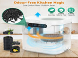 4L Electric Composter in White for Kitchen Food Waste Recycling V178-59338