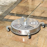 18" Pressure Washer Surface Cleaner w/ Wheels, Stainless Steel Concrete Cleaner 4000 Max PSI , 1/4" V952-GYQXJBMQJQBXWXXFTV0