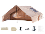 Inflatable Camping Tent with Canopy, Easy Setup Large 4-6 Person Family Waterproof Air Tent, Heavy V1337-B0H36CHW2R