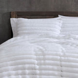 Ardor Jax White Chunky Faux Fur Quilt Cover Set King V442-INT-QUILTCS-JAX-WHITE-KI
