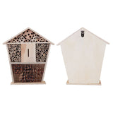 Gardening Wooden Insect Small House Shelter Nesting Handicrafts Decoration for Bee Bug V1294-YM0901-3111200119311