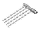 Swivel Towel Bar Swing Out Towel Rack for Bathroom Wall Towel Holder 304 Stainless Steel 4 Arm V1294-YM0901-3112240047312