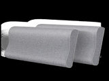 Dreamz Memory Foam Pillow Pillowcase Supprt Grey Rebound PILO1009-GY