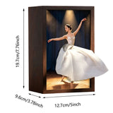 Ballet Girl Tissue Box Holder,Wooden Flying Skirt Paper Dispenser,Elegant Decorative Tissue V1369-AZ3-W-14168