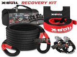 X-BULL Recovery Kit 4X4 Off-Road Kinetic Rope Snatch Strap Winch Damper 4WD13PCS V211-AUEB-XBRK013