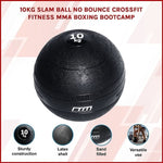 10kg Slam Ball No Bounce Crossfit Fitness MMA Boxing BootCamp V63-821103