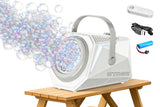 Bubble Machine Automatic Minute Big Bubbles Blower Maker for Outdoor Birthday Parties White V1263-JX-7295-1