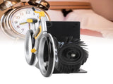 Modern Bicycle Flip Clock Creative Mechanical Desk Timepiece with Dual Rotating Wheels, Retro V1107-CS-ZXCZBHU