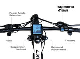 VALK MX7 Electric Bike, Medium frame Mountain ebike, White V219-BIKEMBVAM71A