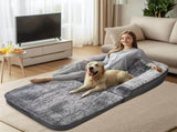 XL Human Sized Dog Bed Foldable Orthopedic Pet Dog Sofa Couch Comfy Big Bean Bed V767-P-XD1698