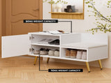 Artiss Shoe Rack Cabinet Bench 6 Pairs White FUR-U-BEN80-WH