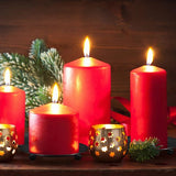 Candle Holders - Metal Pillar Candle Holders - 4.5 Inches - For Pillar Candles - Weddings - Dinner V1188-ZXY-131-420