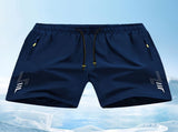 Men'S Athletic Shorts Gym Shorts Running Shorts Side Pocket Shorts Zippered - Gray - Size XXL V1106-928-28735-GRY-XXL
