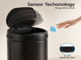 Devanti 30L Sensor Bin Automatic Touchless Trash Can Garbage Rubbish Black SB-E-30L-BK