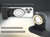 Magnetic Phone Camera Grip with Fill Light & Remote Stable Shooting Holder for iPhone/Android V1107-MAGNETIC PHONE CAMERA GRIP